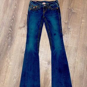 True religion size 24 flare leg designer denim